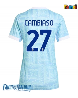 Juventus Andrea Cambiaso #27 Tricou Fotbal Replică 2025-26 Femei Deplasare